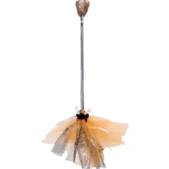 Balai de sorcière plastique et tulle LED lumineux L80cm (2 modèles) < Gifi Outlet