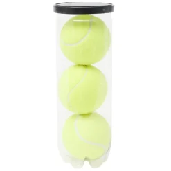 Balle de tennis x3 jaune Ø6cm