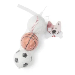 Balle pour chien caoutchouc x3 Ø5,8cm < Gifi