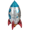 Ballon alu fusée H81cm < Gifi New