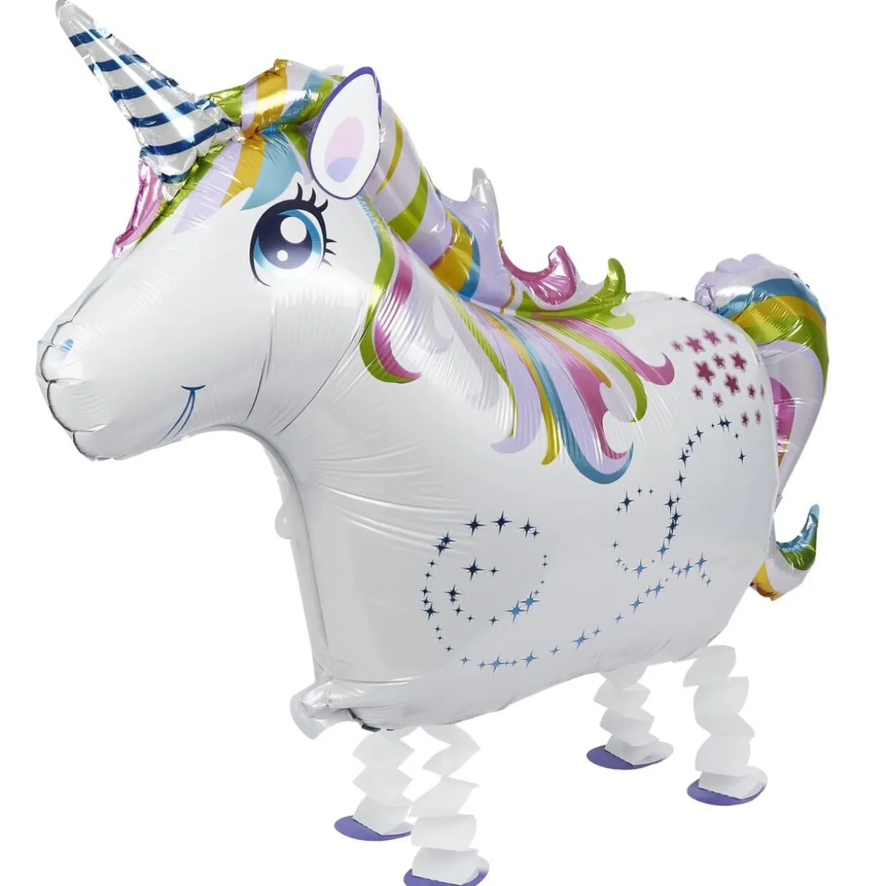 Ballon alu licorne avec pieds L75xH57cm