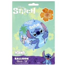 Ballon aluminium Disney Stitch bleu Ø40cm