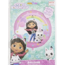 Ballon aluminium Gabby's Dollhouse rose 15x21,5cm < Gifi Clearance