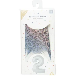 Ballon chiffre 2 aluminium < Gifi Discount