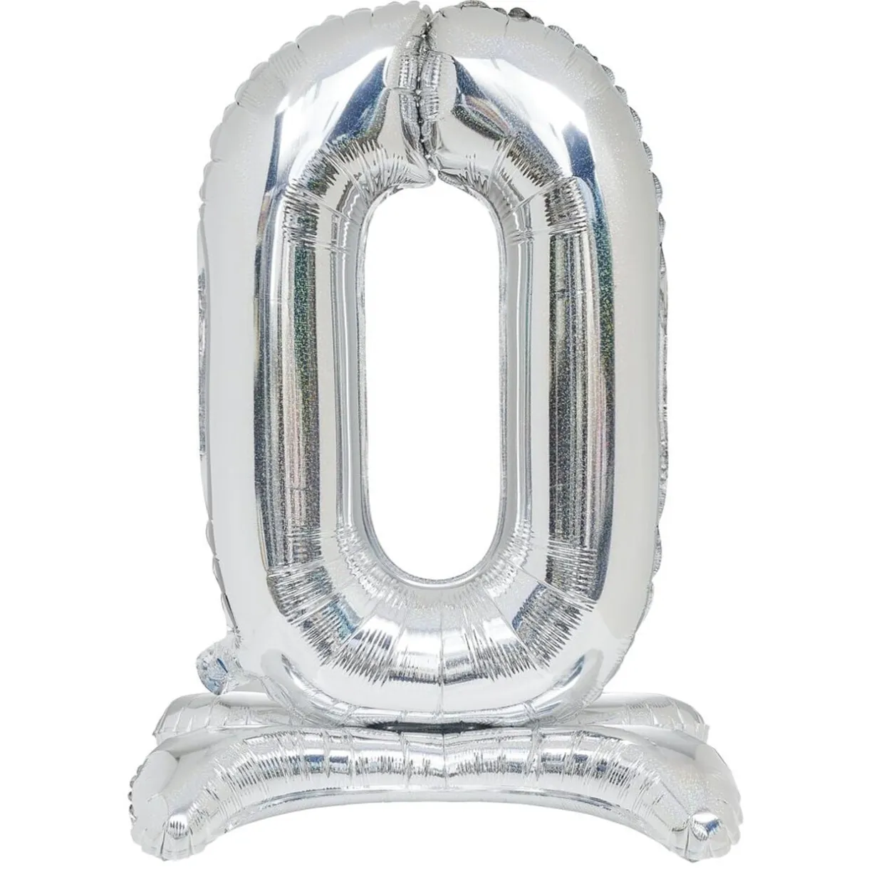 Ballon chiffre 0 doré ou argenté H80 cm avec support < Gifi Discount