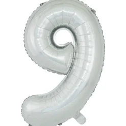 Ballon chiffre 9 en alu doré ou argenté < Gifi Discount