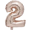 Ballon chiffre 2 rose gold 33cm < Gifi