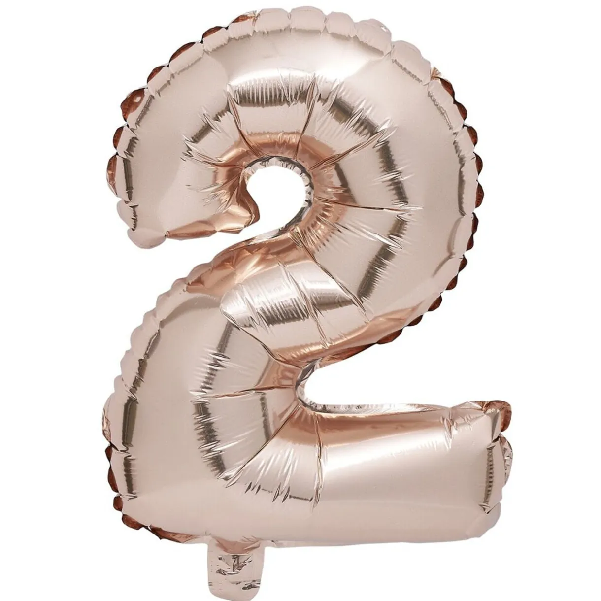 Ballon chiffre 2 rose gold 33cm < Gifi