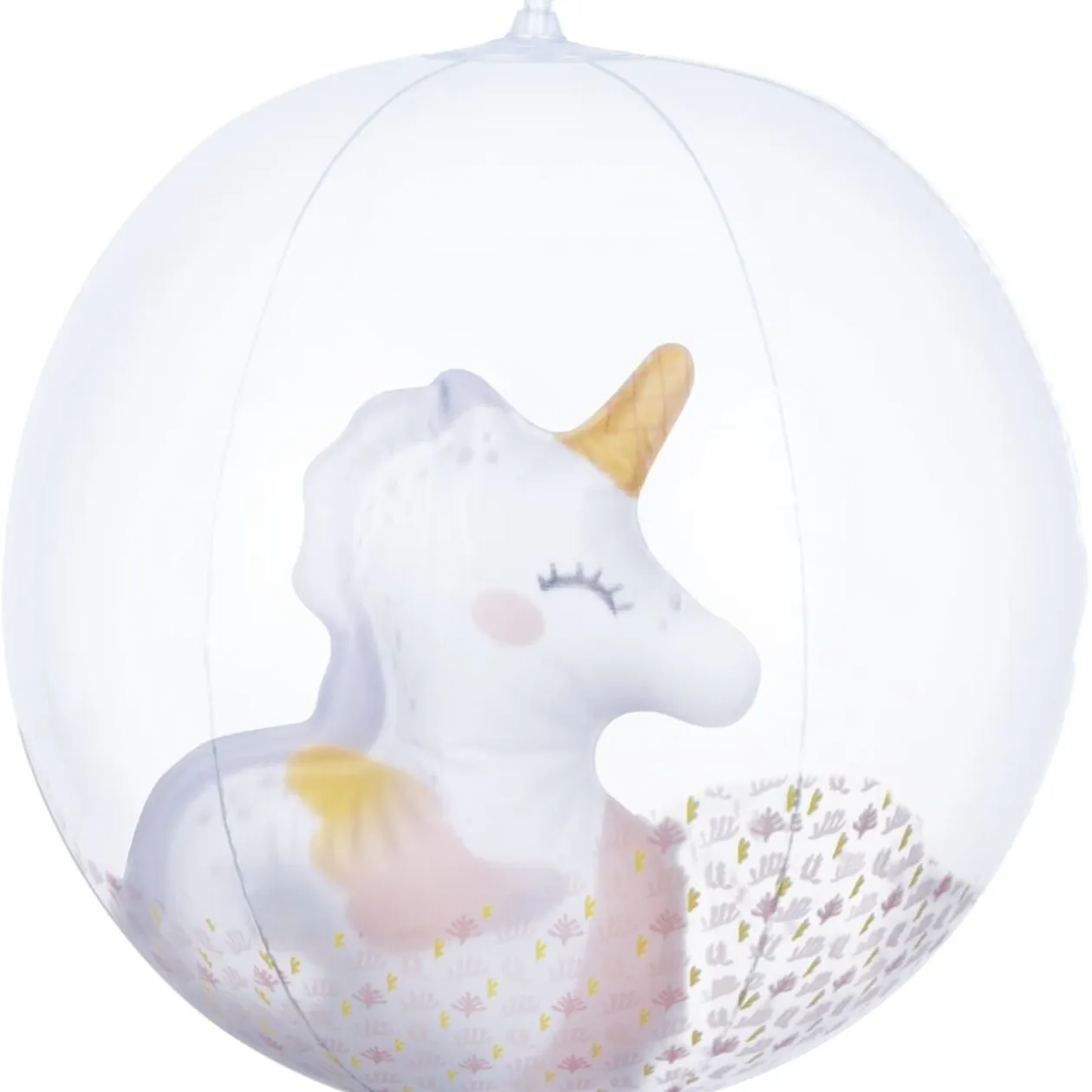 Ballon gonflable pour piscine avec licorne en plastique Ø35cm
