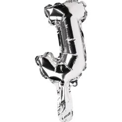 Ballon JOYEUX ANNIVERSAIRE en aluminium doré/argenté