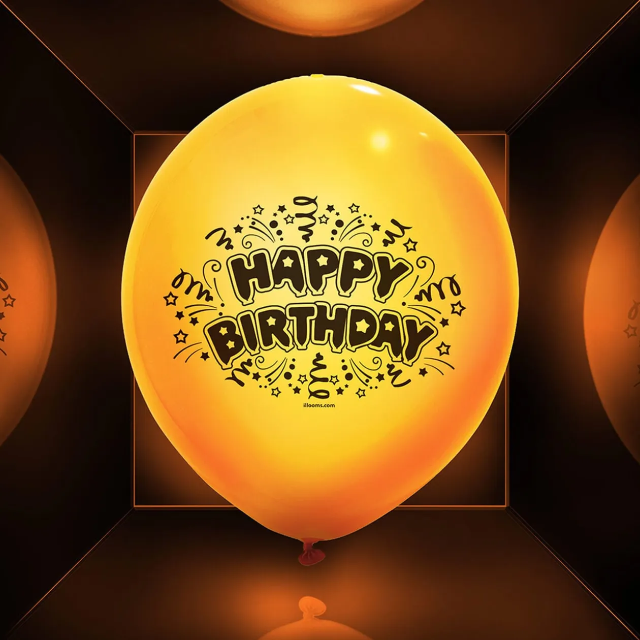 Ballon led coloré Happy Birthday x 5