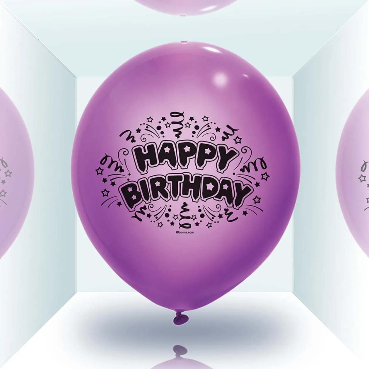 Ballon led coloré Happy Birthday x 5