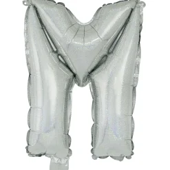 Ballon lettre M en aluminium