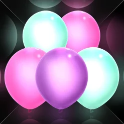 Ballon lumineux LED 3 couleurs 5 pièces