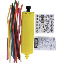 Ballon à sculpter multicolore x 15 avec pompe