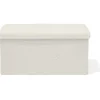 Banc coffre Clara décor laine bouclée Blanc - L77xP38xH38 cm < Gifi Clearance