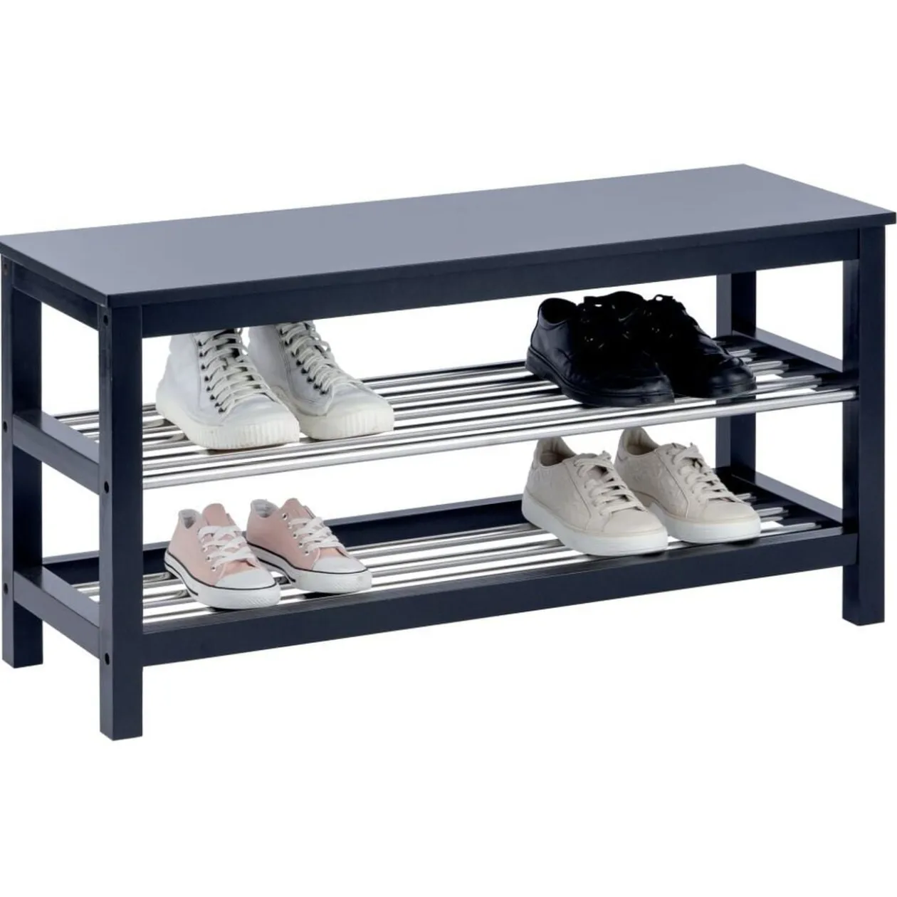 Banc range chaussure 8 paires 100x34xH49,5cm