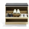 Banc range-chaussures naturel 60x30xH51cm < Gifi Best