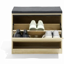 Banc range-chaussures naturel 60x30xH51cm < Gifi Best