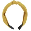 Bandeau à cheveux effet noué jaune moutarde ou rouge (2 modèles)
