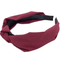 Bandeau à cheveux effet noué jaune moutarde ou rouge (2 modèles)