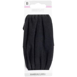 Bandeau large maille noir
