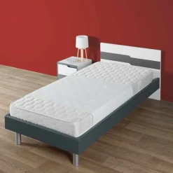 Bandeau protège matelas waterproof molletonné blanc