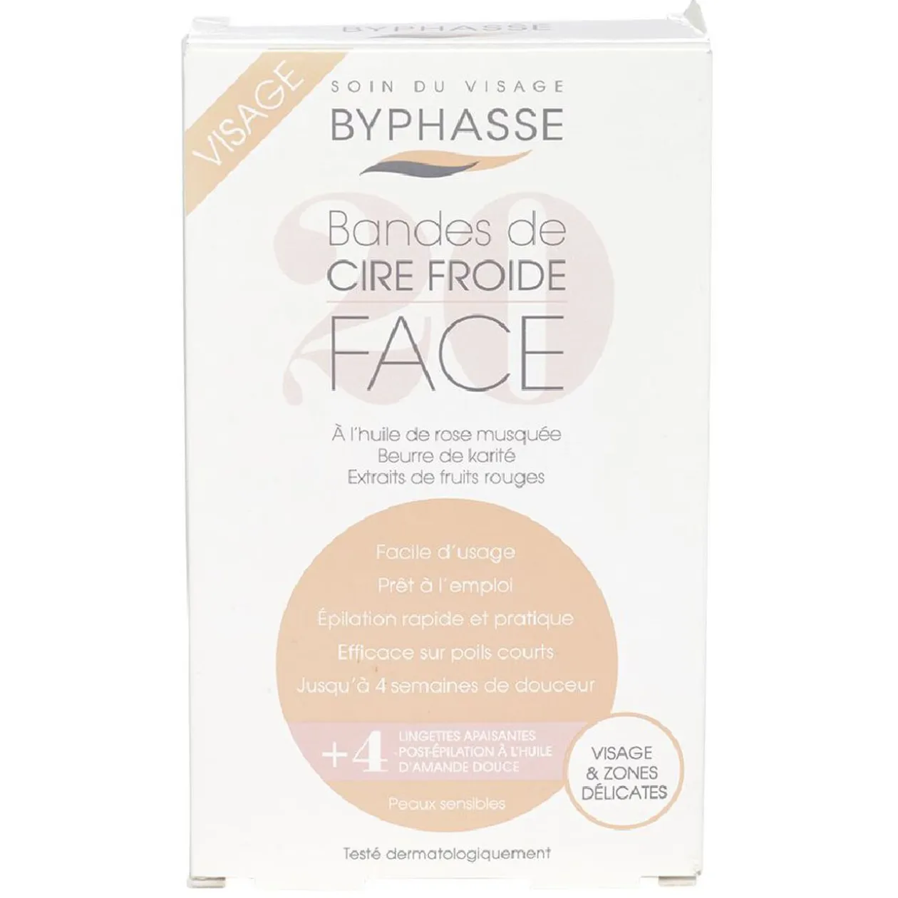 Bande de cire froide visage X20