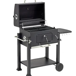 Barbecue à charbon Wilson rectangulaire avec couvercle 2 roulettes 114x72H108cm