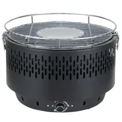 Barbecue de table rond allumage électrique à piles Ø35xH25cm < Gifi Discount