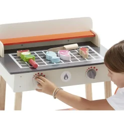 Barbecue extérieur enfant en bois + accessoires < Gifi Best