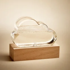 Baromètre météo en forme de nuage H10cm