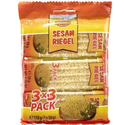 Barre craquante sésame caramélisé 3 paquets de 3 barres 3x50gr < Gifi Online