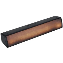 Barre de son lumineuse effet flamme plastique noir L40cm 10W < Gifi Best