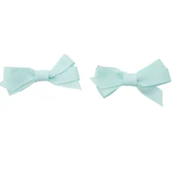 Barrette à cheveux x2 mini noeud tissu pastel 2x5cm (4 modèles)