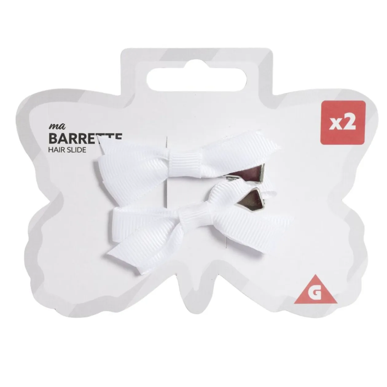 Barrette à cheveux x2 mini noeud tissu pastel 2x5cm (4 modèles)