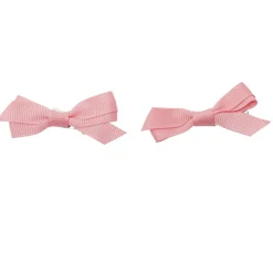 Barrette à cheveux x2 mini noeud tissu pastel 2x5cm (4 modèles)