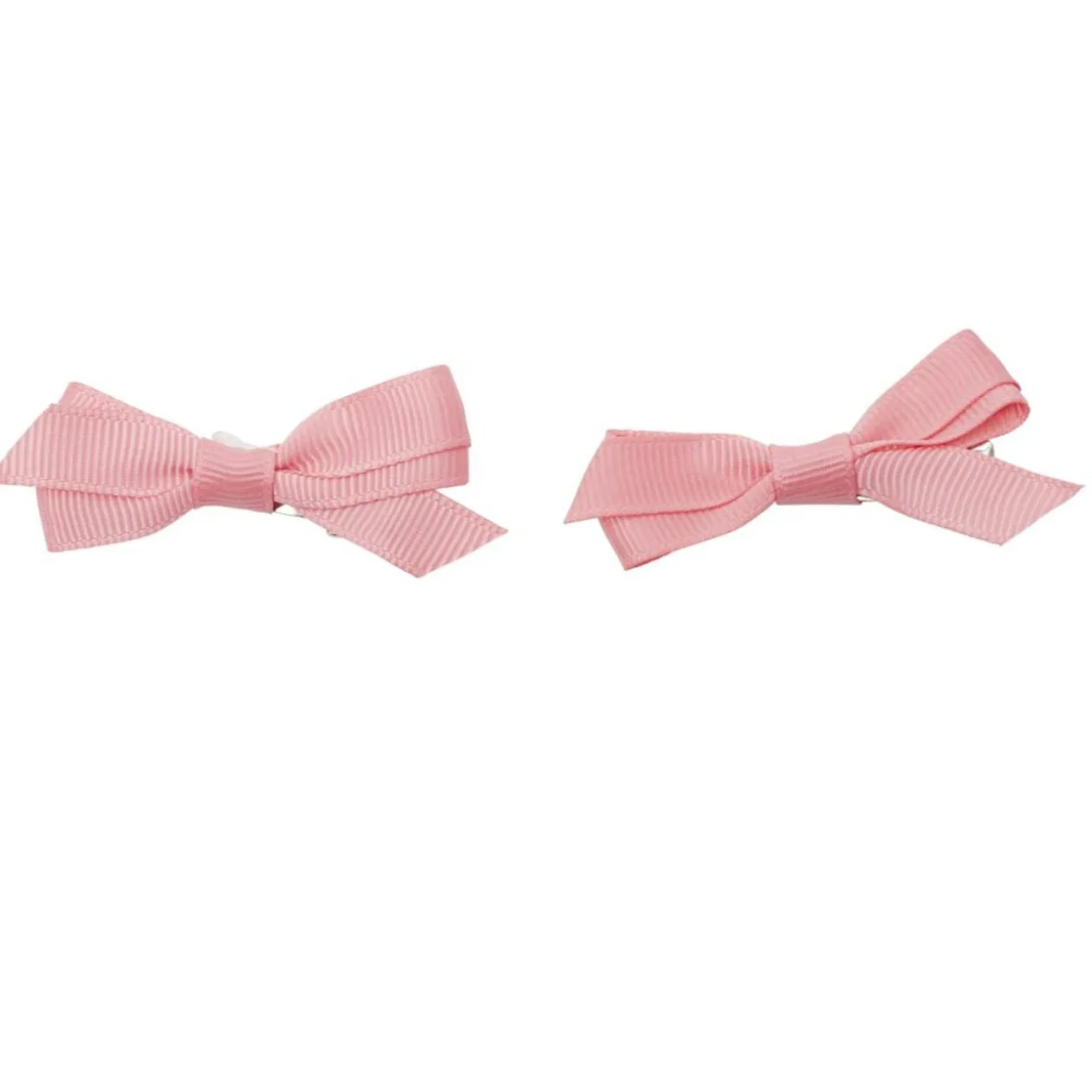 Barrette à cheveux x2 mini noeud tissu pastel 2x5cm (4 modèles)
