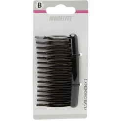 Barrette peigne noir brillant x2 < Gifi Sale