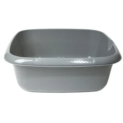 Bassine plastique carré grise < Gifi Discount