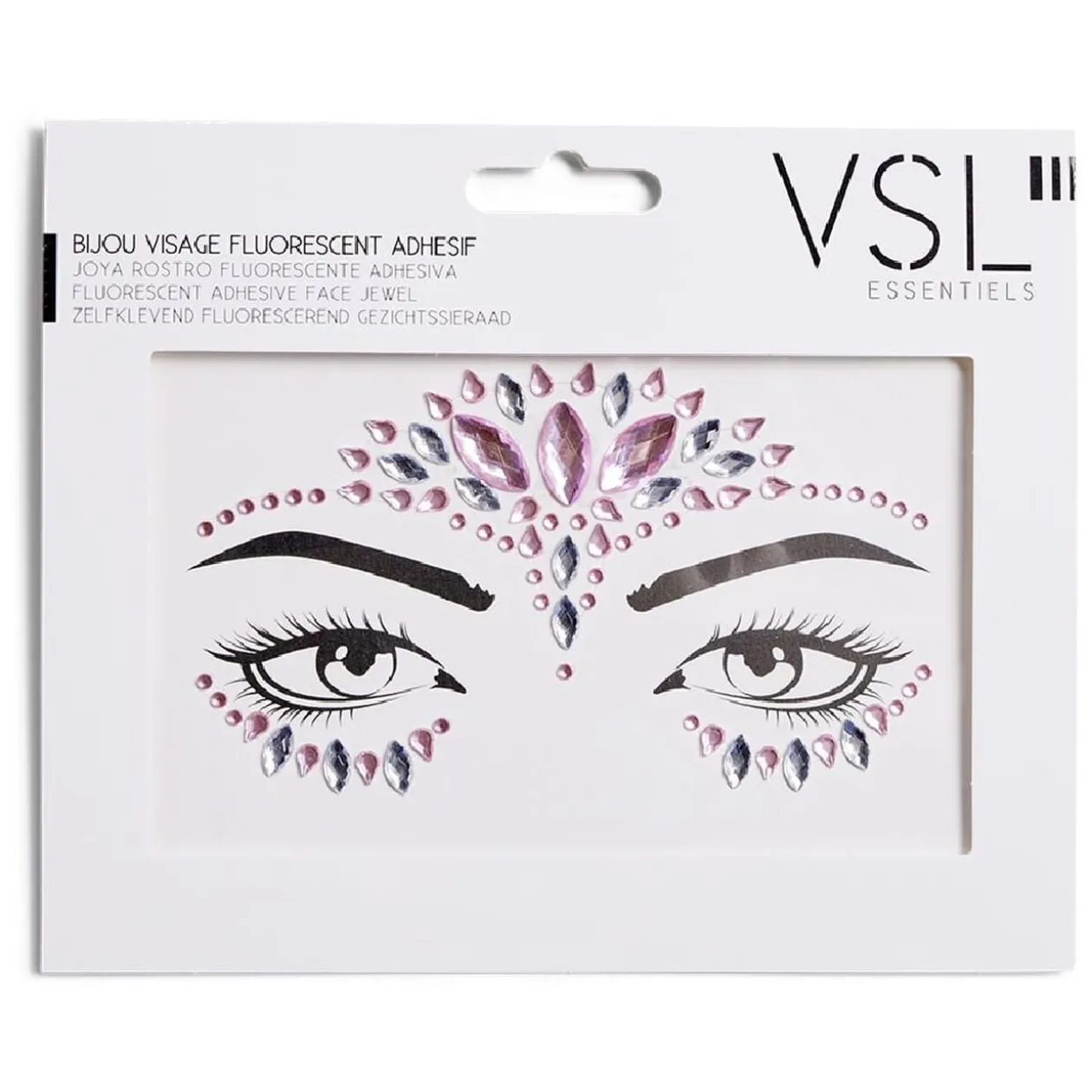 Bijoux de visage adhésifs - 3 modèles