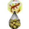 Bille en verre x20 + 1 boulard motif Gecko
