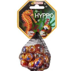 Bille en verre x20 + 1 boulard rouge Hyppo