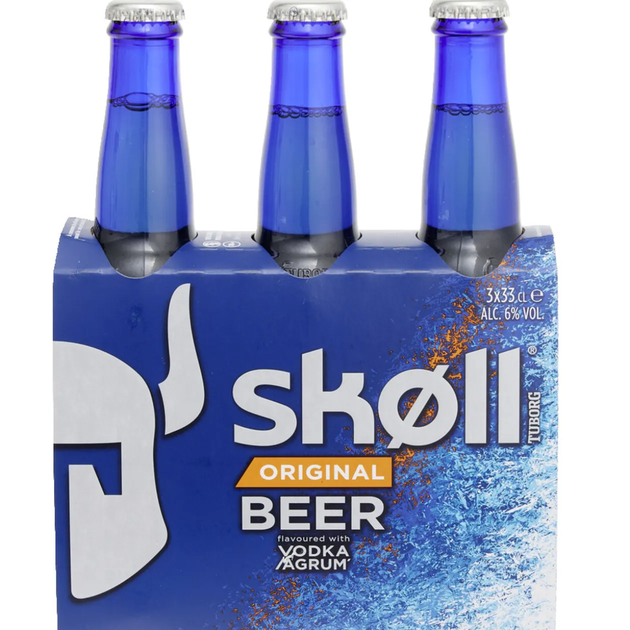 Bière aromatisée Vodka agrumes Skoll 6% bouteille 3x33cl