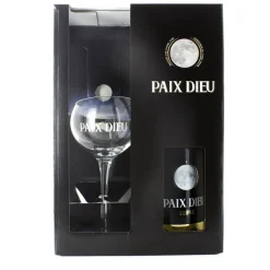 Bière blonde Paix Dieu Triple 10% 1x75cl avec 1 verre à pied sérigraphié