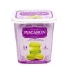 Biscuits macarons style cookies 4 parfums 14 pièces dans boîte 88gr