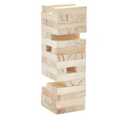 Bloc de construction tour en bois 7,5x7,5xH24cm (48 pièces) < Gifi Clearance