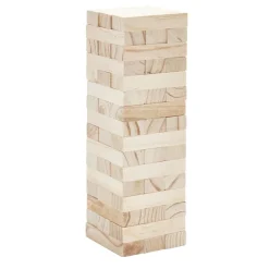 Bloc de construction tour en bois 7,5x7,5xH24cm (48 pièces) < Gifi Clearance