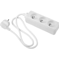 Bloc multiprise filaire blanc 3x16A - L75cm < Gifi New