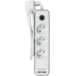 Bloc multiprise x3 port usb x2 interrupteur et protection enfant < Gifi Hot
